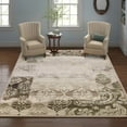 thumbnail image 1 of Superior Mystique 8' x 10' Indoor Area Rug, Modern Damask Rugs For Living Room Bedroom, Beige, 1 of 7