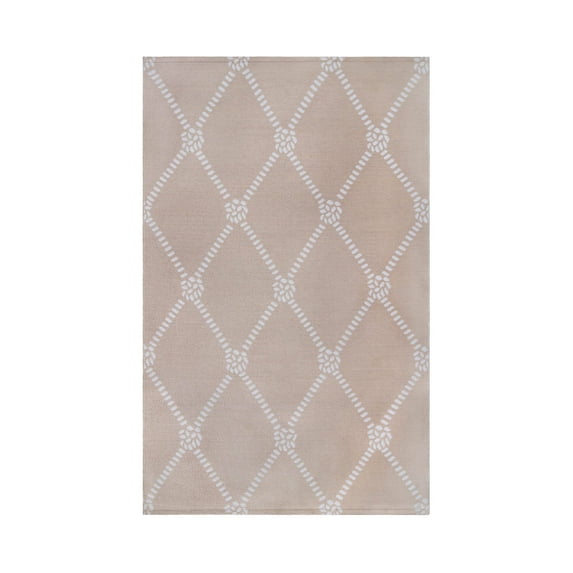 Superior Nakia Coastal Indoor/ Outdoor Area Rug, 5' 6" x 7' 6", Beige