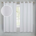 thumbnail image 1 of Superior Neal 100% Blackout Curtains, Set of 2 Panels, 52" x 63", Platinum, 1 of 12