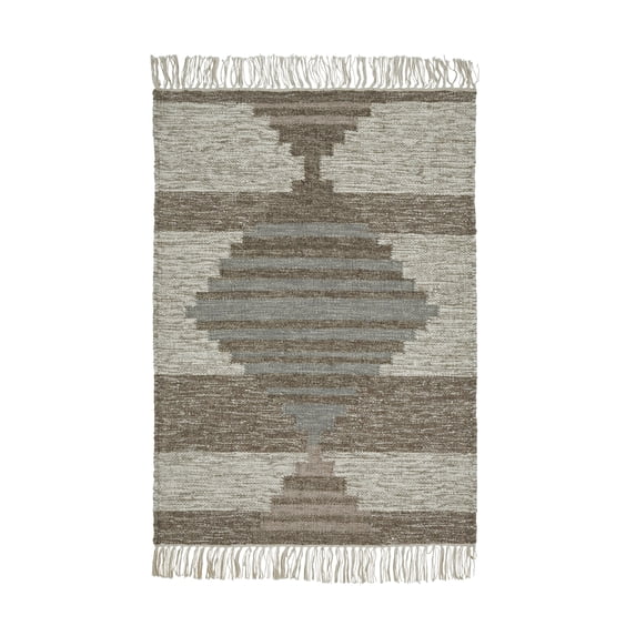 Superior Nectarina Handwoven Wool and Cotton Indoor Area Rug
