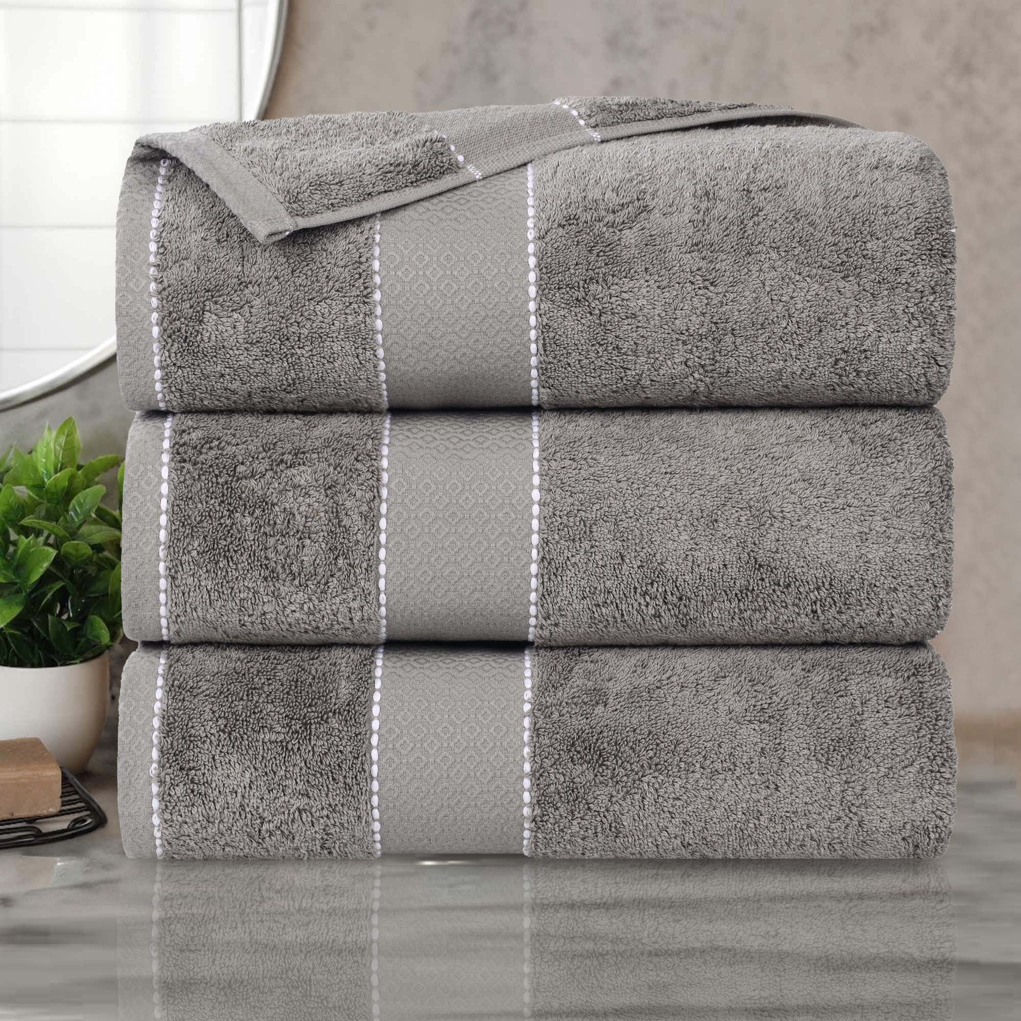 Superior Niles Egypt Produced Giza Cotton Bath Towel Set of 3