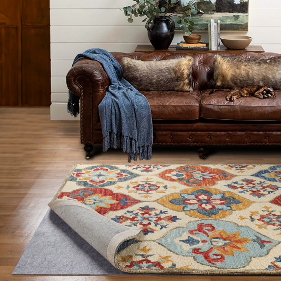 Superior Non-Slip Felt Rubber Indoor Area Rug Pad, 12' x 15'
