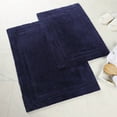 thumbnail image 1 of Superior Non-Slip Washable Bath Rug Set, 20" x 30", 24" x 36", Navy Blue, 1 of 12