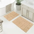 thumbnail image 1 of Superior Non-Slip Washable Bath Rug Set, 20" x 30", 24" x 36", Taupe, 1 of 13