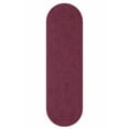 thumbnail image 1 of Superior Oval Bordered Cotton Washable Non-Slip Bath Rug, Runner Size, Plum, 1 of 9