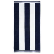 Superior Oversized Cabana Stripe Niantic Beach Towel, 32" x 102", Blue