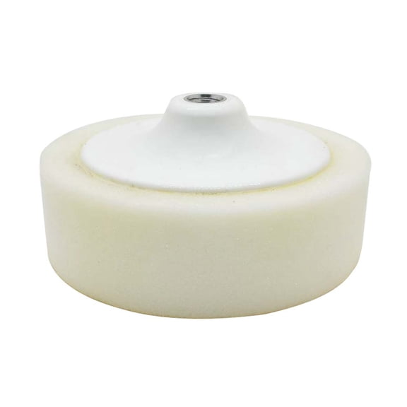 Superior Pads and Abrasives PCW06 6" White Compounding Pad with 5/8 inch-11 UNC female threads