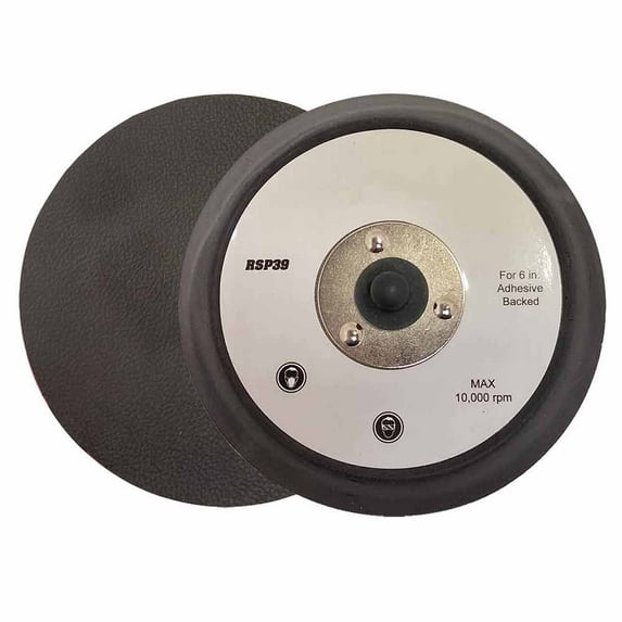 Superior Pads and Abrasives RSP39 6 inch Diameter No Vacuum Holes PSA Adhesive Backing Replaces Porter Cable 16000 (2 per pack)