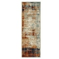 thumbnail image 1 of Superior Palani Washed Abstract Indoor Runner Rug, 2' 7" x 8', Cream/ Rust, 1 of 6