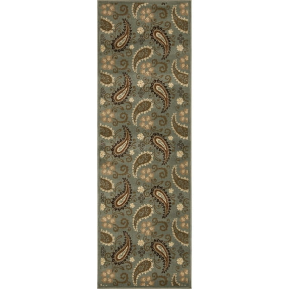 Superior Parkway Indoor Runner Area Rug, Slate, 2' 7" x 8'