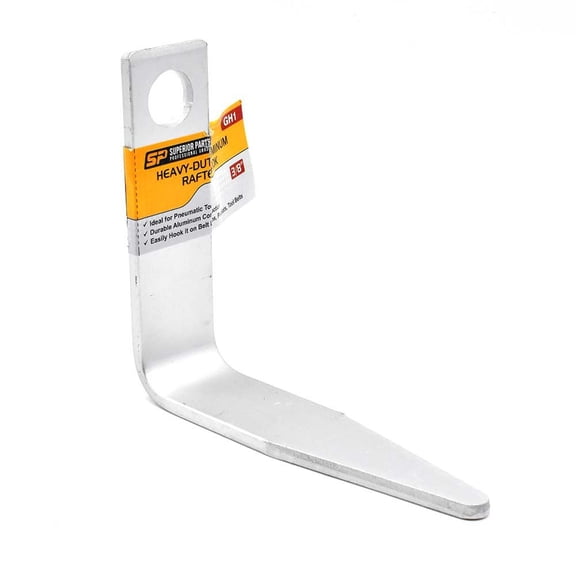 Superior Parts GH1 - Rafter Belt Hook (Aluminum) for Nail Guns with 3/8" NPT Air Fitting