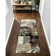 Superior Pastiche Floral Indoor Area Rug, 2' 7" x 8', Beige