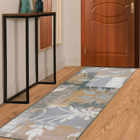 Superior Pastiche Floral Indoor Area Rug, 2' 7" x 10', Camel