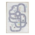 thumbnail image 1 of Superior Path Road Non-Slip Kids Washable Indoor Area Rug, 4' x 6', Ivory, 1 of 11