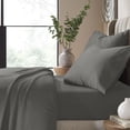 thumbnail image 1 of Superior Pavo Cotton 700 Thread Count 15" Deep Pocket Sheet Set, King, Charcoal, 1 of 13