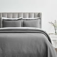 thumbnail image 1 of Superior Peploi Cotton Matelasse Bedspread and Sham Set, 3-Piece Breathable All Season Bedspreads, California King, Grey, 1 of 8