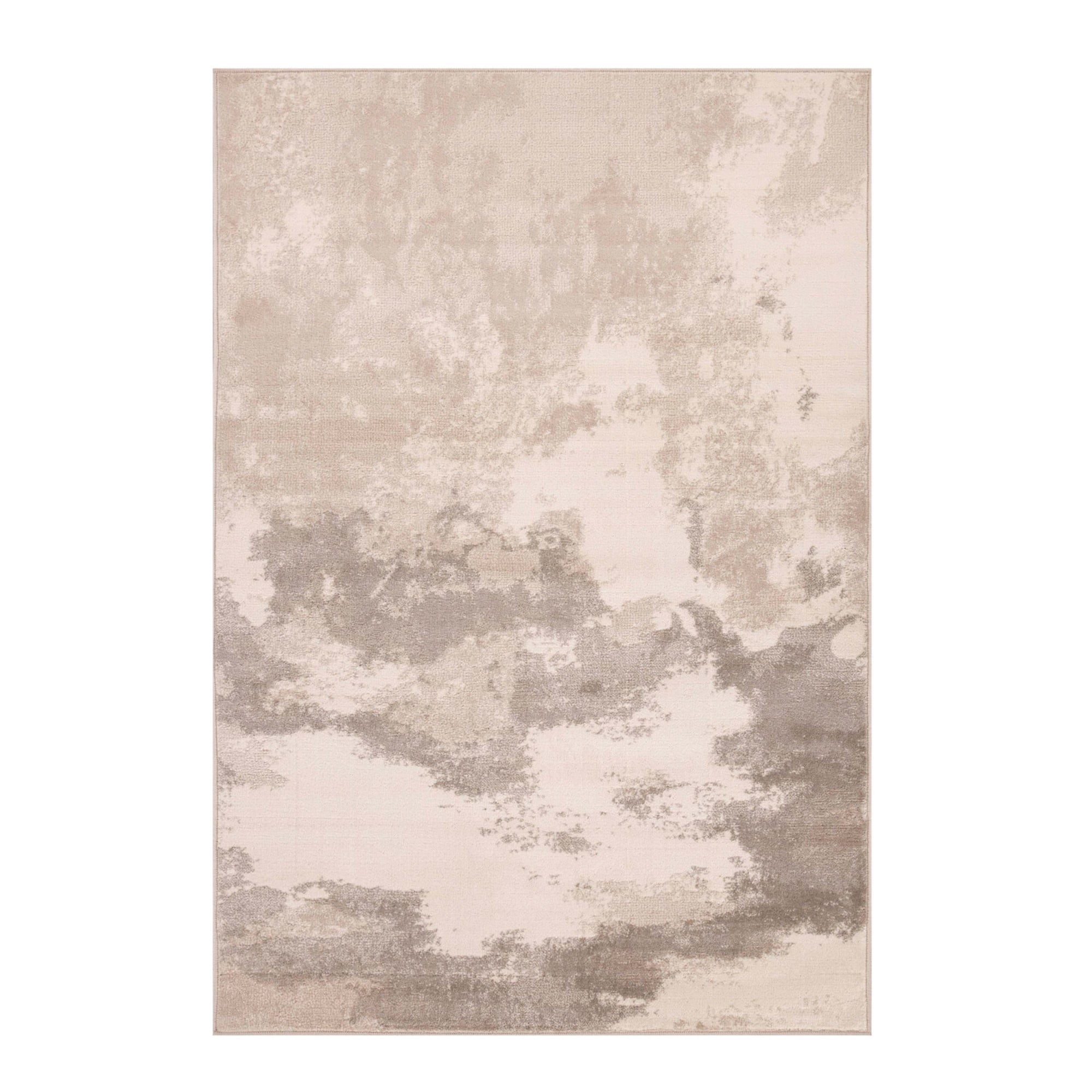 Elegant Pixie Abstract Swirls Indoor Area Rug, 7' x 9', Gray