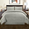 thumbnail image 1 of Superior Pom-Pom Down Alternative Comforter Set, Full/ Queen, Grey, 1 of 6