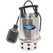 Superior Pump 92875 0.5 HP Main Drain Utility Pump with Automatic Switch