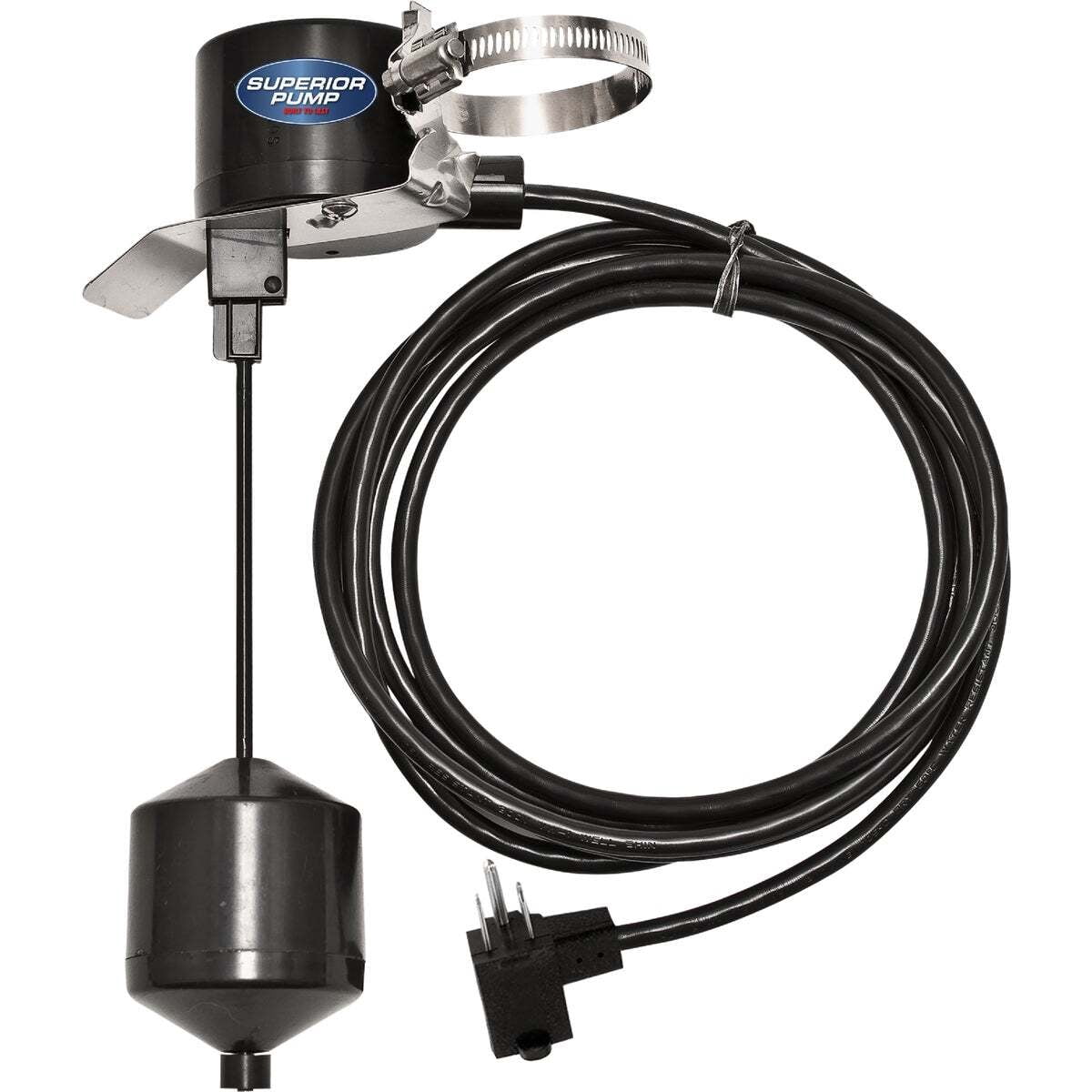 Superior Pump 10 ft. Vertical Hardware Utility Water Pump Switch with Tapered Float Ball