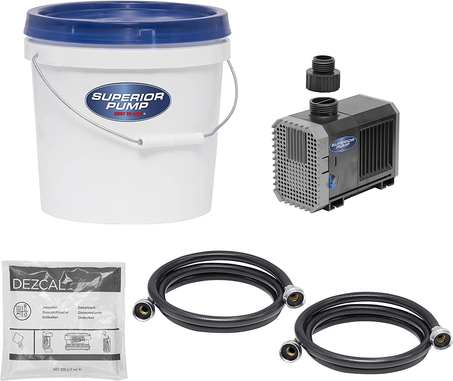 Superior White 2 Gallon Tankless Water Heater Pump Kit