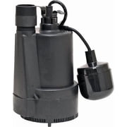 Superior Pump 92330 1/3 HP Thermoplastic Utility Multi Use Water Sump Pump with Tethered Float Switch