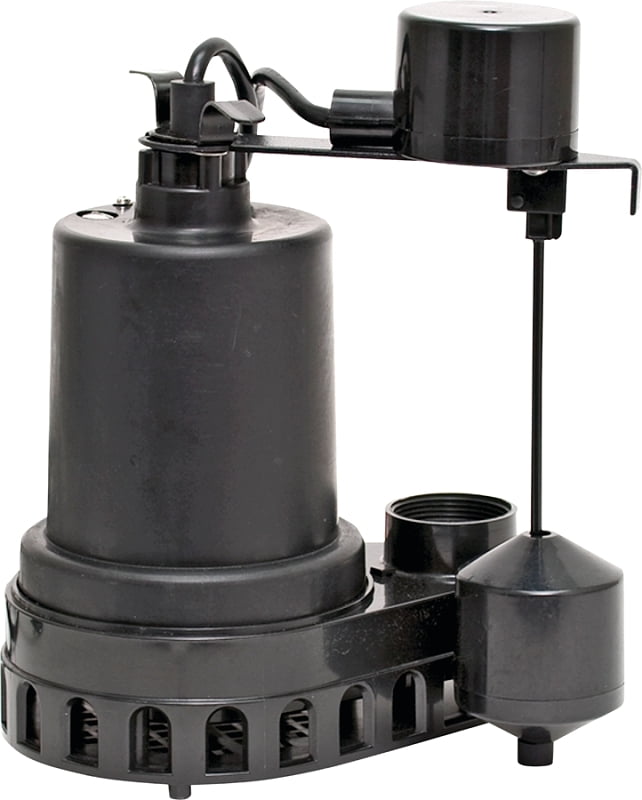 Superior Pump 92572 1/2 HP Thermoplastic Submersible Water Pump with Vertical Float Switch
