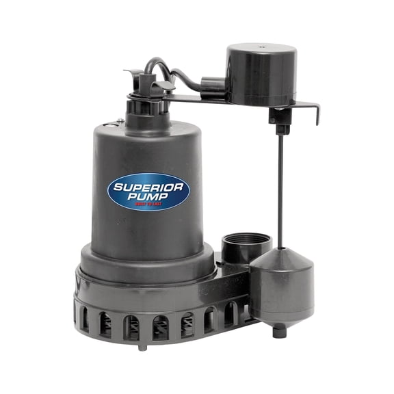 Superior Pump Plastic Submersible Sump Pump, Side Discharge - Pack of 10