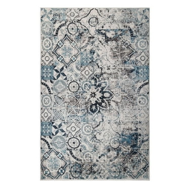 Mainstays Abstract Shag Indoor Area Rug, Neutral, 5'x7' - Walmart.com