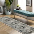 thumbnail image 1 of Superior Rangoli 2' 7'' x 8' Runner Rug, Indoor Rugs for Living Room Bedroom, Blue, 1 of 5