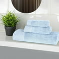 thumbnail image 1 of Superior Rayon from Bamboo Soft Modern 3-Piece Towel Set, Light Blue, 1 of 13