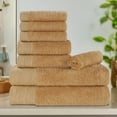 thumbnail image 1 of Superior Rayon from Bamboo Soft Modern 8-Piece Towel Set, Gold, 1 of 13