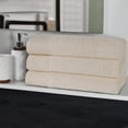 thumbnail image 1 of Superior Rayon from Bamboo Soft Modern Bath Towel Set of 3 , Ivory, 1 of 13