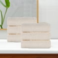thumbnail image 1 of Superior Rayon from Bamboo Soft Modern Hand Towel Set of 6, Ivory, 1 of 13