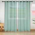 thumbnail image 1 of Superior Remington Textured Sheer Curtain Set of 2, 52" x 84", Sea Foam, 1 of 6