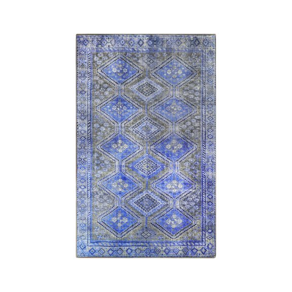 Superior Ren Southwestern Indoor Area Rug, 5' x 7'6", Sapphire Blue