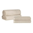 thumbnail image 1 of Superior Ribbed Cotton 4-Piece Ivory Bath Sheet/ Towel Set, 1 of 7