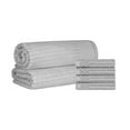 thumbnail image 1 of Superior Ribbed Cotton 6-Piece Silver Bath Sheet/ Hand Towel Set, 1 of 7