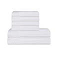 thumbnail image 1 of Superior Ribbed Cotton 6-Piece White Bath Towel/ Hand Towel Set, 1 of 7