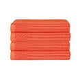 thumbnail image 1 of Superior Ribbed Cotton Ultra-Absorbent 4-Piece Coral Bath Towel Set, 1 of 7