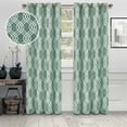 thumbnail image 1 of Superior Ribbon Blackout Curtains Set of 2, Grommet Header Cutain Panel Pair, Silver, 52"W x 84"L, 1 of 7