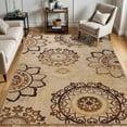thumbnail image 1 of Superior Liena Indoor Non-Slip Washable Runner Rug, 8' x 10', Cream, 1 of 9