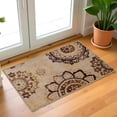 thumbnail image 1 of Superior Liena Indoor Non-Slip Washable Runner Rug, 2' x 3', Cream, 1 of 9