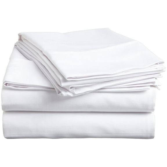 Superior Rochelle Egyptian Cotton Sheet Set, Cal King, White