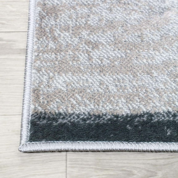 Superior Rockwood Geometric Indoor Area Rug, 2' x 3', Blue-Taupe