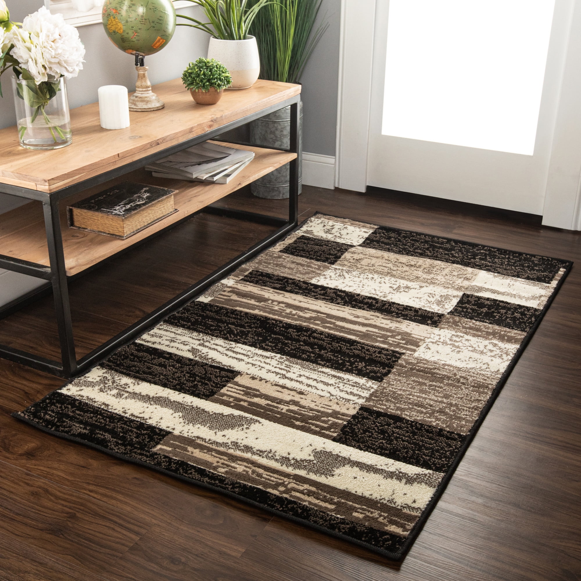 Superior Rockwood Indoor Area Rug 3 #39 x5 #39 Geometric Patchwork Superior Rockwood Indoor Area Rug 3 #39 x5 #39 Geometric Patchwork