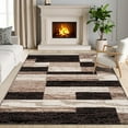 thumbnail image 1 of Superior Rockwood Geometric Indoor Area Rug, 7' x 9', Chocolate, 1 of 8