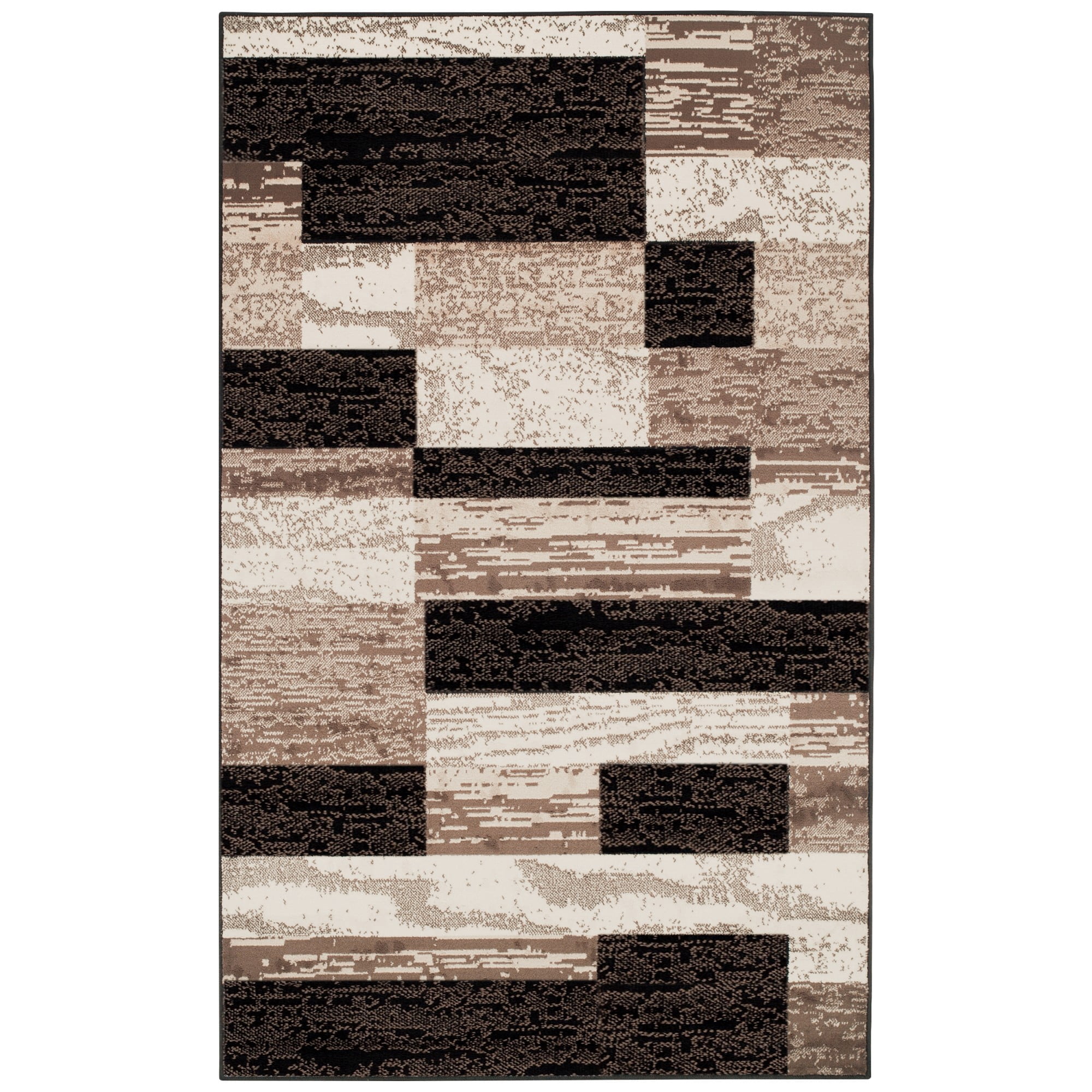 Rockwood Geometric Indoor Area Rug - 9 x 12 - Chocolate - Walmart.com