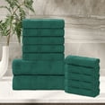 thumbnail image 1 of Superior Roma Cotton 12 Piece Assorted Towel Set, Evergreen, 1 of 10