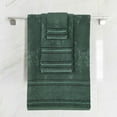 thumbnail image 1 of Superior Sadie Zero Twist Cotton Floral 3 Piece Towel Set, Forest Green, 1 of 11